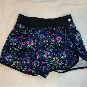 Zella colorful running shorts